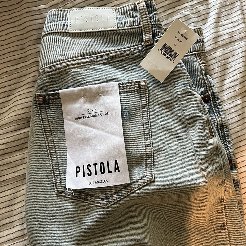 NWT Pistola denim high rise shorts - Picture 3 of 4